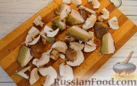 Салат с белыми грибами и курицей