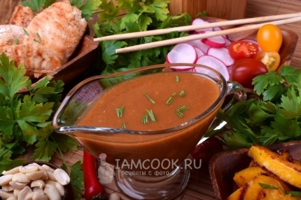 Тайский соус из арахисового урбеча