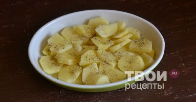 Картофель с грибами в духовке