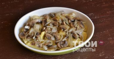 Картофель с грибами в духовке