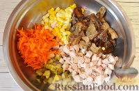 Салат с белыми грибами и курицей