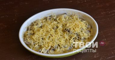 Картофель с грибами в духовке
