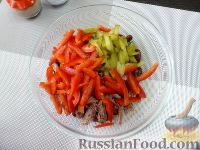 Салат с говядиной и фасолью